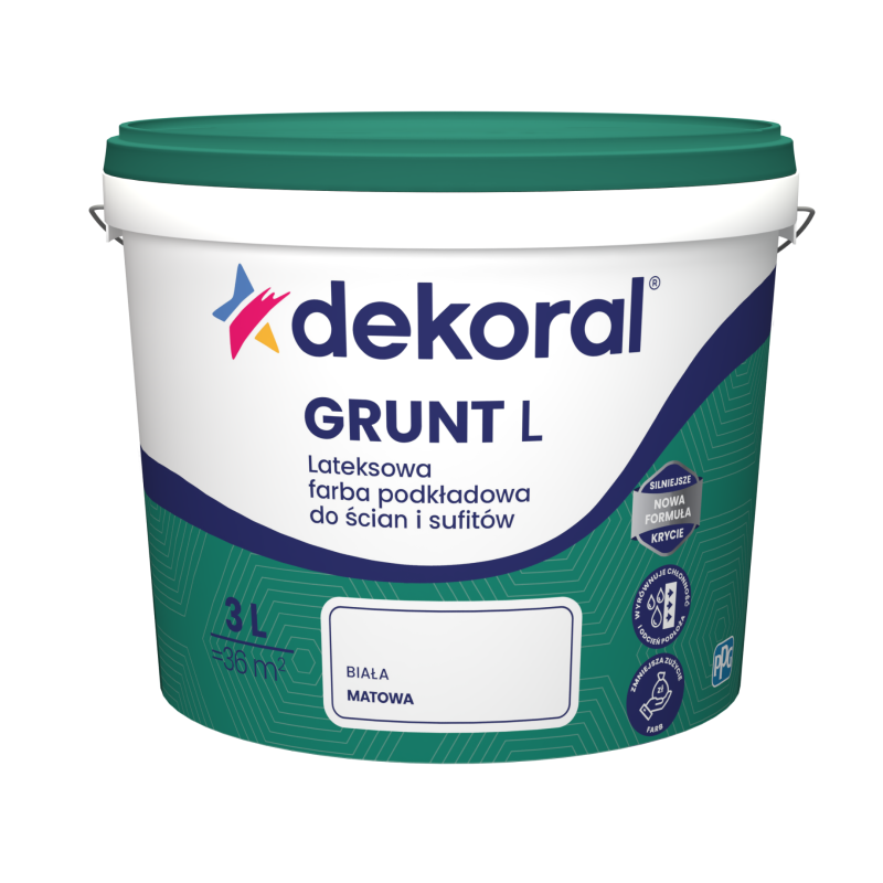 Farba gruntująca lateksowa Dekoral Grunt L Farba gruntująca lateksowa Dekoral Grunt L