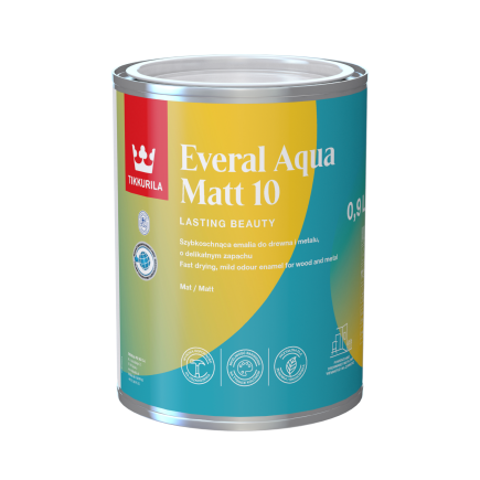 Emalia Tikkurila Everal Aqua Matt (0,45 litra) - estudiokoloru.pl
